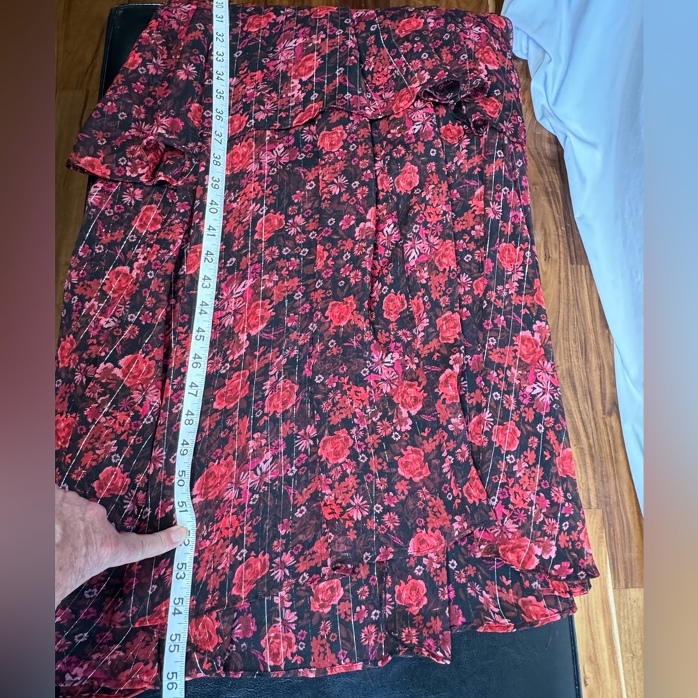 $12 Bundled💥 NEW Haute Nites Maxi Floral Print Sides Maxi Dress Sz 9 Junior - Picture 7 of 13